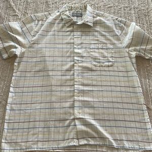 North Country Eaton Vintage Thin Short Sleeve Button Down Plaid mens XL